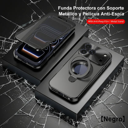 Compatible with IP17PRO Original Back Panel Phone Case IP16/15/14/13 Anti-Peeping Magnetic Leakproof Stand Anti-Fingerprint Protective Cover